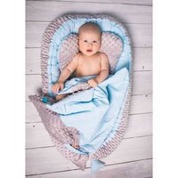 BELISIMA hnízdečko s peřinkou pro miminko SWEET BABY modrá