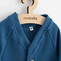 NEW BABY kabátek na knoflíky Luxury clothing Oliver modrá vel. 74