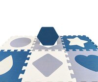 MILLY MALLY pěnové puzzle podložka ohrádka Jolly 3x3 Shapes modrá