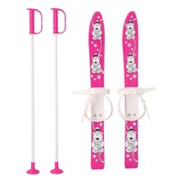 BABY MIX dětské lyže s vázáním a holemi 70 cm růžová BABY MIX dětské lyže s vázáním a holemi 70 cm růžová