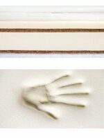 SENSILLO dětská matrace termo-molitan-kokos 140x70 cm MEMORY bílá