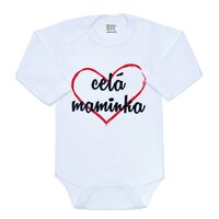 NEW BABY body s dlouhým rukávem Celá maminka vel. 50