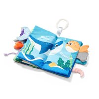 BABY ONO dětská senzorická knížka Go to the ocean modrá