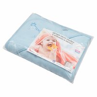 NEW BABY dětská froté osuška ŽIRAFKA 100x100 cm modrá