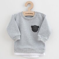 NEW BABY tričko a tepláčky Brave Bear ABS šedá vel. 80