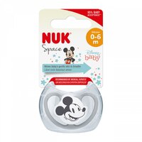 NUK šidítko 0-6 m Disney Mickey Mouse červená