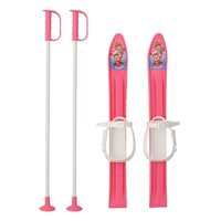 BABY MIX dětské lyže s vázáním a holemi 60 cm růžová BABY MIX dětské lyže s vázáním a holemi 60 cm růžová