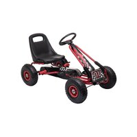 BABY MIX dětská šlapací motokára Go-kart Razor červená