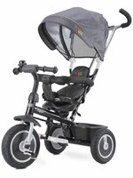 TOYZ dětská tříkolka s vodící tyčí Buzz šedá TOYZ dětská tříkolka s vodící tyčí Buzz šedá