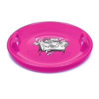 BABY MIX sáňkovací talíř 60 cm MUSIC růžová