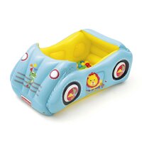 FISHER PRICE dětské nafukovací autíčko s míčky 119x79x51 cm modrá