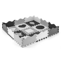 MILLY MALLY pěnové puzzle podložka ohrádka Jolly 3x3 Shapes šedá