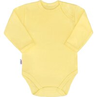 NEW BABY body s dlouhým rukávem žlutá vel. 68