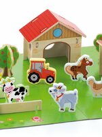 Dětské dřevěné 3D puzzle Viga Farma