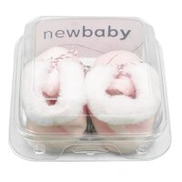 NEW BABY zimní capáčky růžová vel. 56