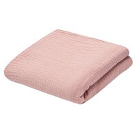 NEW BABY dětská mušelínová deka 70x100 cm růžová