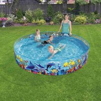 BESTWAY dětský bazén s pevnou stěnou SEA 244x46 cm