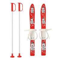 BABY MIX dětské lyže s vázáním a holemi 70 cm červená BABY MIX dětské lyže s vázáním a holemi 70 cm červená