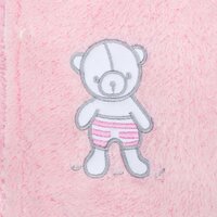 NEW BABY zimní kabátek NICE BEAR růžová vel. 68