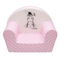 NEW BABY dětské křeslo Zebra růžová