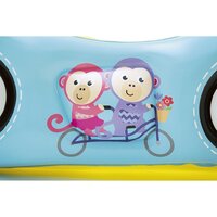 FISHER PRICE dětské nafukovací autíčko s míčky 119x79x51 cm modrá