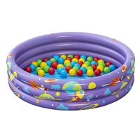 BESTWAY dětský nafukovací bazén s míčky 102x25 cm fialová BESTWAY dětský nafukovací bazén s míčky 102x25 cm fialová