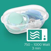 AVENT 2 ks šidítko Avent Ultra air Text 0-6 m modrá