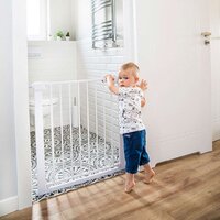 BABY ONO dětská zábrana do dveří nebo na schody bílá