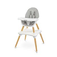 CARETERO dětská jídelní židlička TUVA šedá