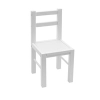 DREWEX dětský dřevěný stůl s židličkami bílá