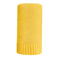NEW BABY bambusová pletená deka 80x100 cm žlutá