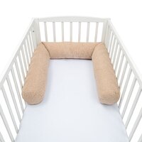 NEW BABY mantinel do postýlky válec 3v1 Teddy hnědá