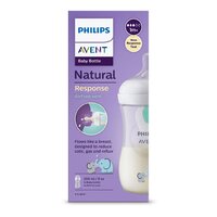 AVENT kojenecká láhev Natural Response s ventilem Air Free Slon 260 ml bílá