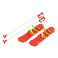 BABY MIX dětské lyže s vázáním a holemi BIG FOOT 42 cm červená BABY MIX dětské lyže s vázáním a holemi BIG FOOT 42 cm červená
