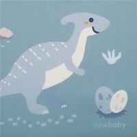 NEW BABY dětská rozkládací pohovka Dinosaur modrá