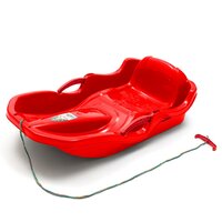 BABY MIX plastové boby s opěradlem a brzdami SPEED BOB červená BABY MIX plastové boby s opěradlem a brzdami SPEED BOB červená