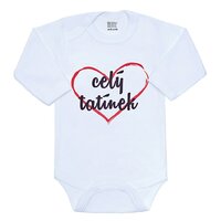 NEW BABY body s dlouhým rukávem Celý tatínek vel. 50