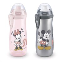 NUK dětská láhev Sports Cup Disney Mickey 450 ml červená