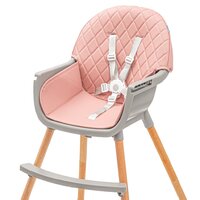 BABY MIX jídelní židlička FREJA růžová