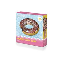 BESTWAY dětský velký nafukovací kruh DONUT 107 cm hnědá