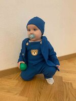 NEW BABY lacláčky Luxury clothing Oliver modrá vel. 74
