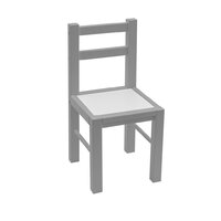 DREWEX dětský dřevěný stůl s židličkami šedá
