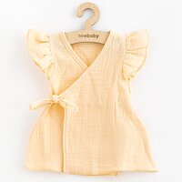 NEW BABY letní mušelínové šaty Leny oranžová vel. 74