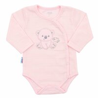NEW BABY soupravička do porodnice SWEET BEAR růžová vel. 62