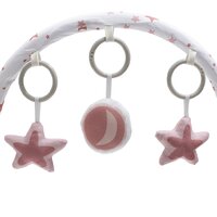 BABY MIX multifunkční houpací lehátko pro miminko Hvězdičky růžová