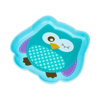 AKUKU dětský talířek SOVA modrá