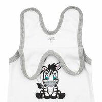 NEW BABY dupačky ZEBRA EXCLUSIVE bílá vel. 80