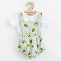 NEW BABY kraťasy a tričko Avocado zelená vel. 68