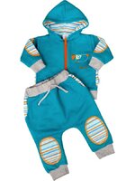NEW BABY soupravička PUPPIK 2 tyrkysová vel. 56 NEW BABY soupravička PUPPIK 2 tyrkysová vel. 56