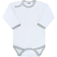 NEW BABY body s dlouhým rukávem šedá vel. 74 NEW BABY body s dlouhým rukávem šedá vel. 74